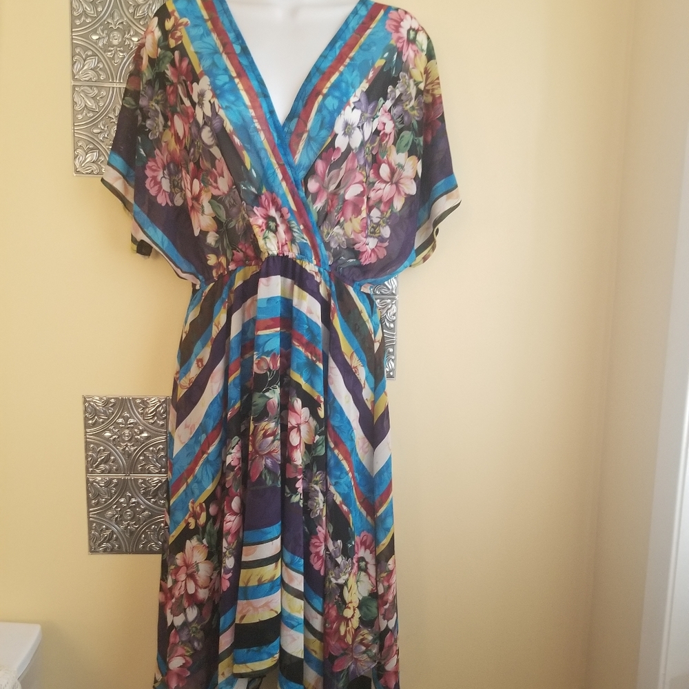 Nordstrom Meghan LA Boho Handkerchief Hem Sz Sm…